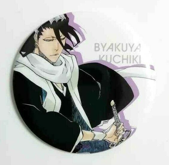 Bleach EX Genga Can Badge Button Collection Byakuya Kuchiki