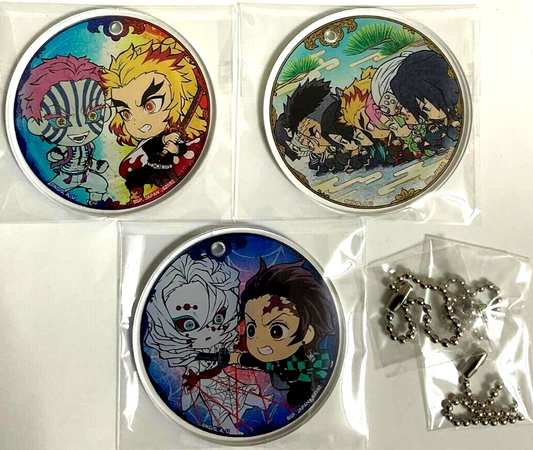 Kimetsu Yaiba Demon Slayer Acrylic Keychain Tanjiro Kamado Rengoku Akaza Tomioka