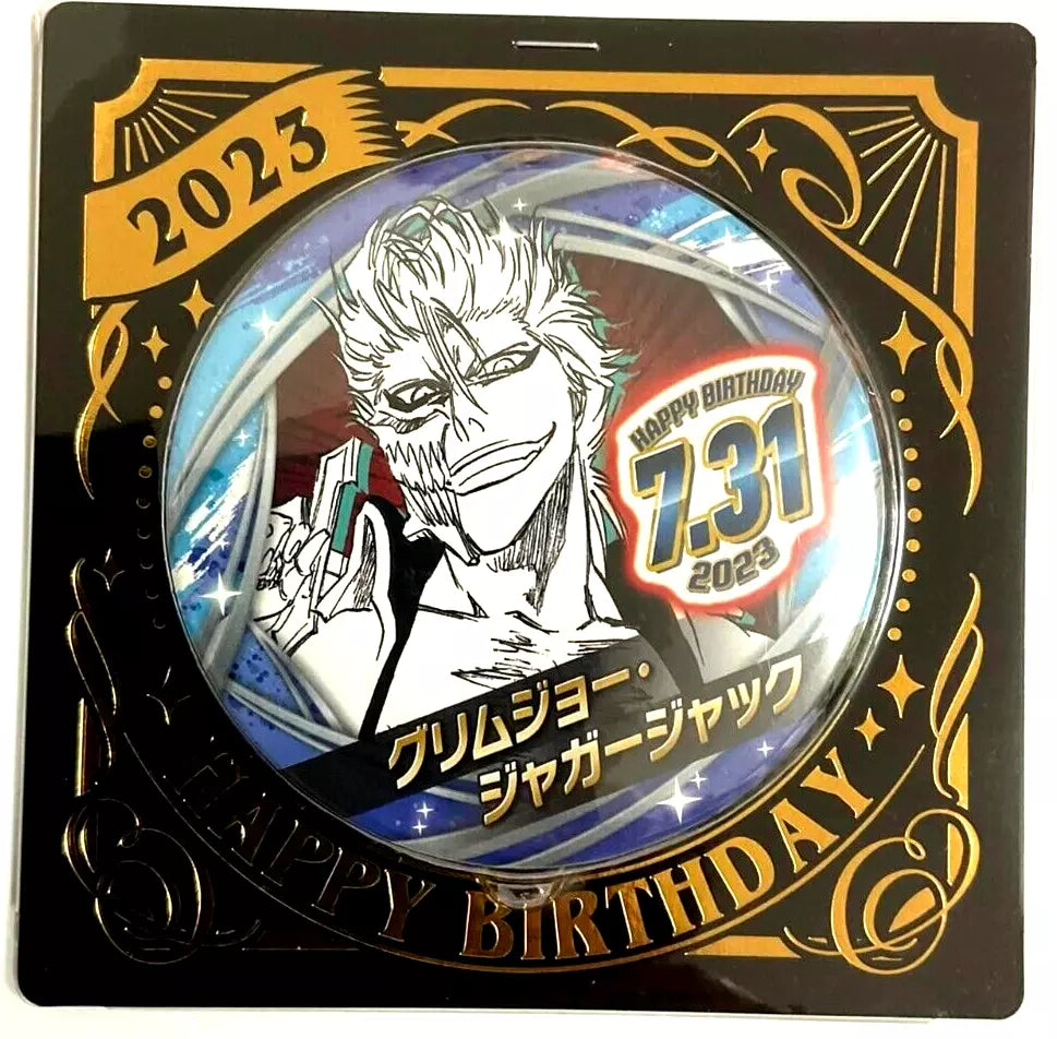 Bleach Bday 2023 Can Badge Button Grimmjow Jaegerjaquez