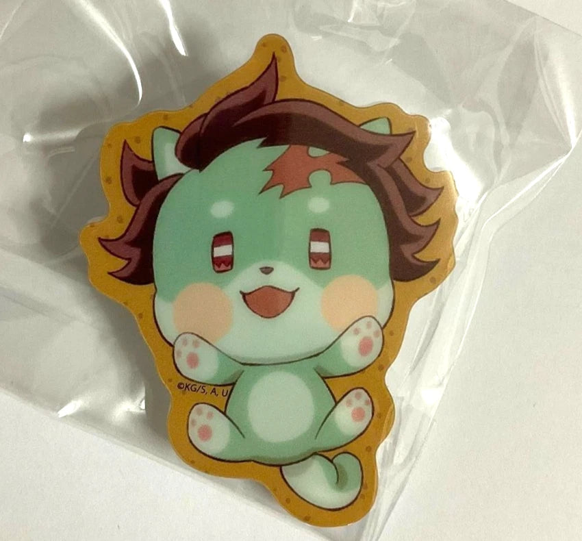 Kimetsu no Yaiba Demon Slayer Valentine Animal Badge Button Tanjiro Kamado