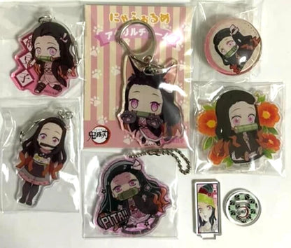Kimetsu Yaiba Demon Slayer Pita Acrylic Stand Keychain Magnet Nezuko Kamado xde