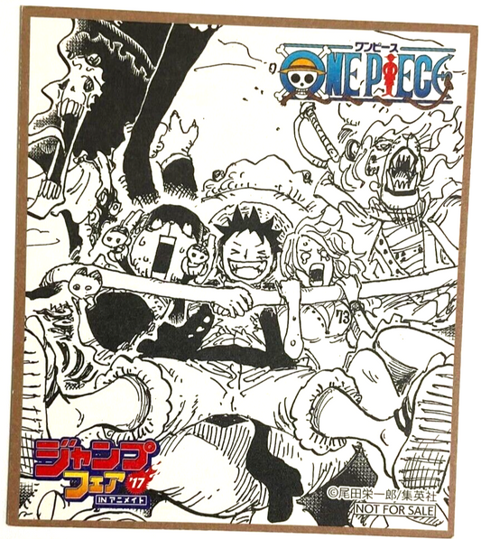 One Piece Mini Bonus Card Monkey D Luffy Nami Chopper Pedro Brook Jump Fair 2017