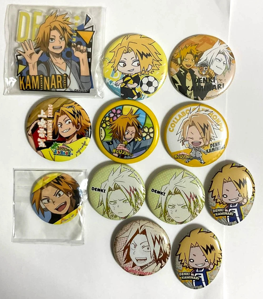 My Hero Academia Can Badge Button Denki Kaminari MHA JP xde