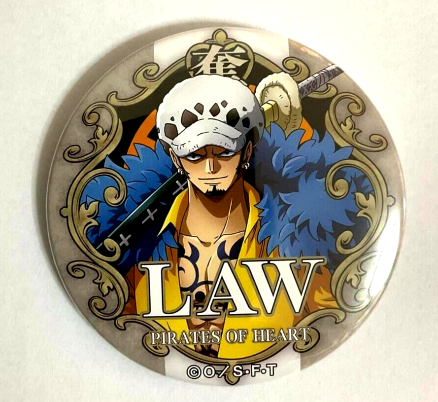 One Piece Yakara WORLD Can Badge Button Trafalgar Law