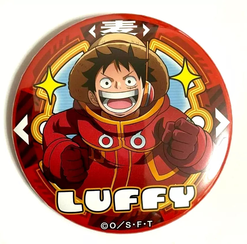 One Piece Yakara EGGHEAD Can Badge Button Monkey D Luffy