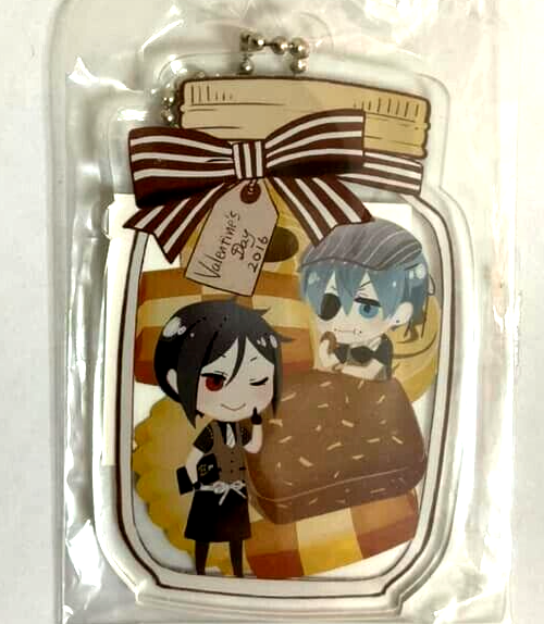 Black Butler Acrylic Keychain Strap Ciel Sebastian Cafe Valentine