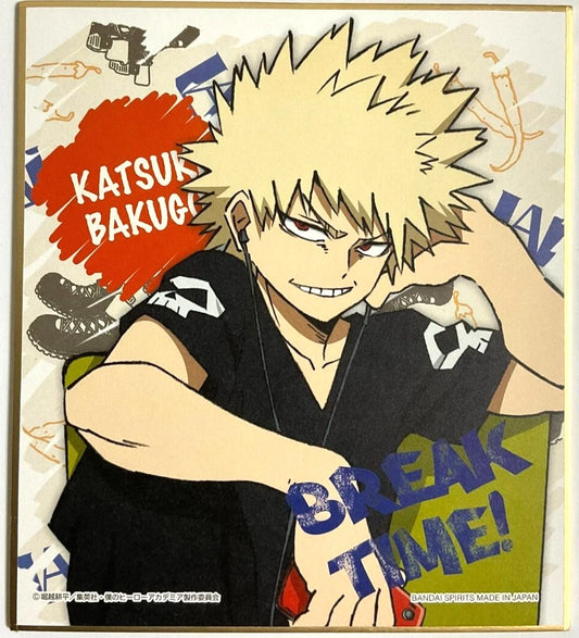 My Hero Academia Break Time Autograph Shikishi Katsuki Bakugo