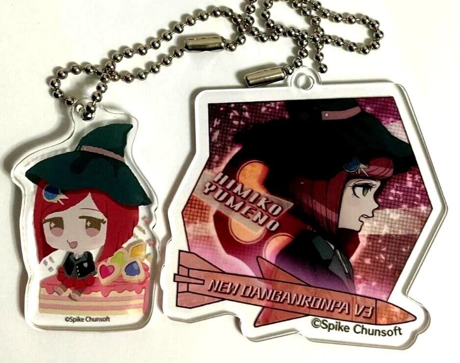 Danganronpa V3 Fuwaponi Acrylic Keychain Strap x2 Himiko Yumeno xde
