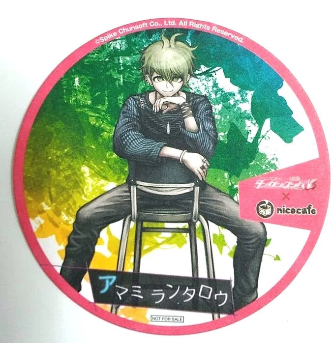 Danganronpa V3 Paper Coaster Rantaro Amami Nicocafe Limited Anime Game xde