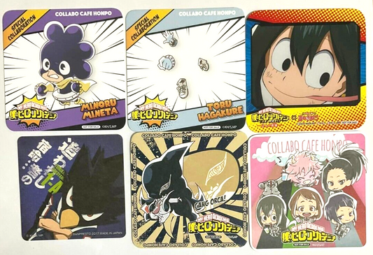 My Hero Academia Animate Coaster x6 Mineta Asui Gang Orca Hagakure Tokoyami