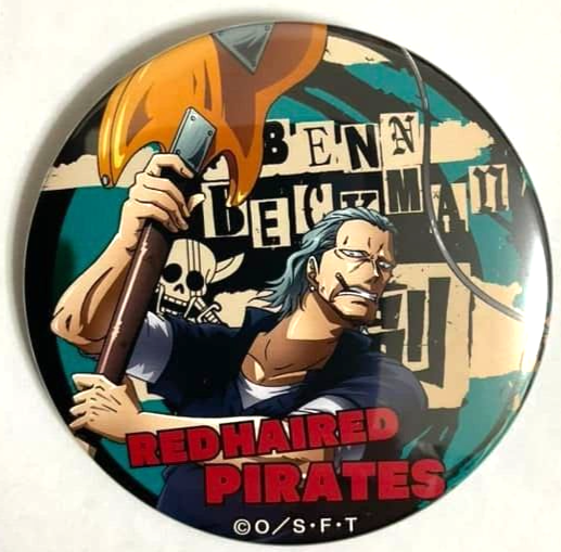One Piece Yakara MUSIC Can Badge Button Benn Beckman