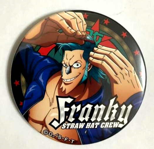 One Piece Yakara MUSIC Can Badge Button Franky