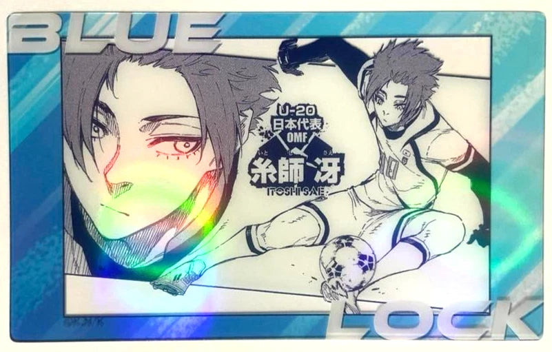 Blue Lock Exhibition Hologram Trading Clear Card Sae Itoshi 5.5x9cm