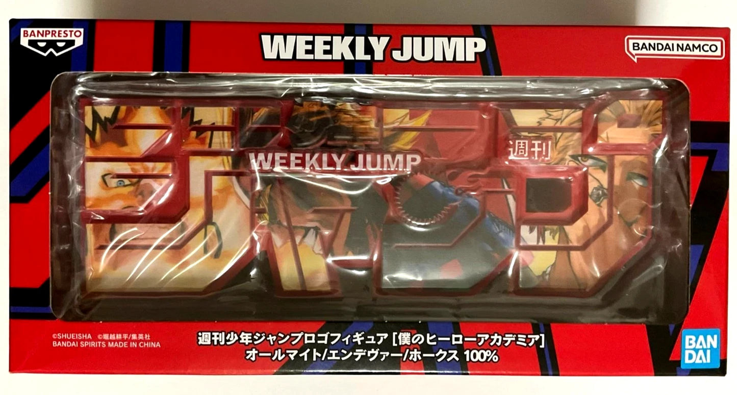 My Hero Academia Edition 100 % LOGO Figure Statue All Might Endeavor Hawks