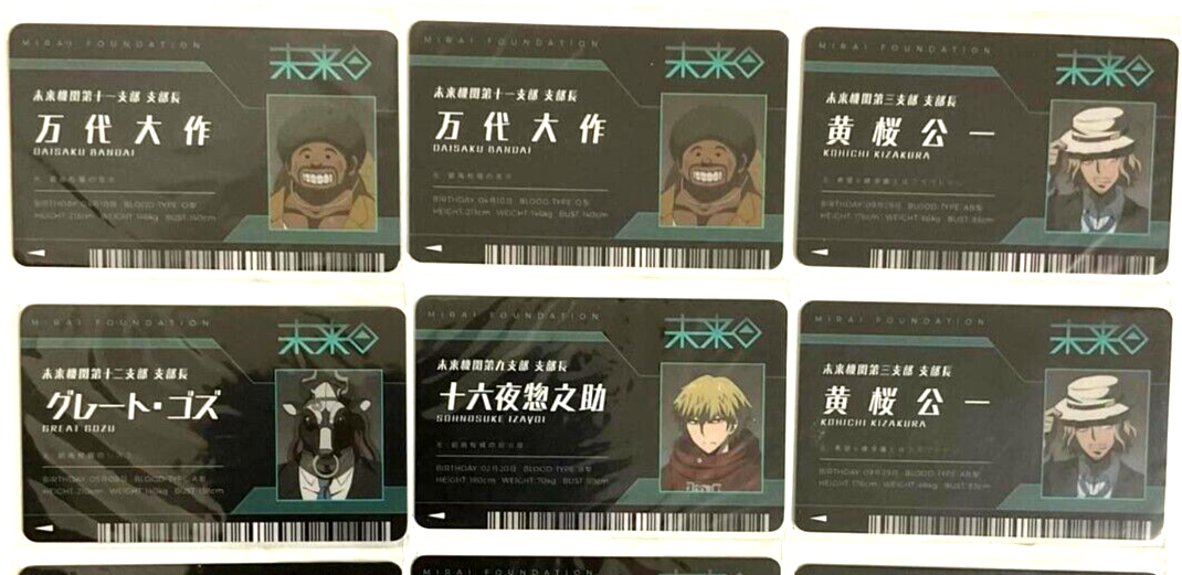 Danganronpa Student Plastic Card ID x12 Izayoi Sakakura Asahina Munakata