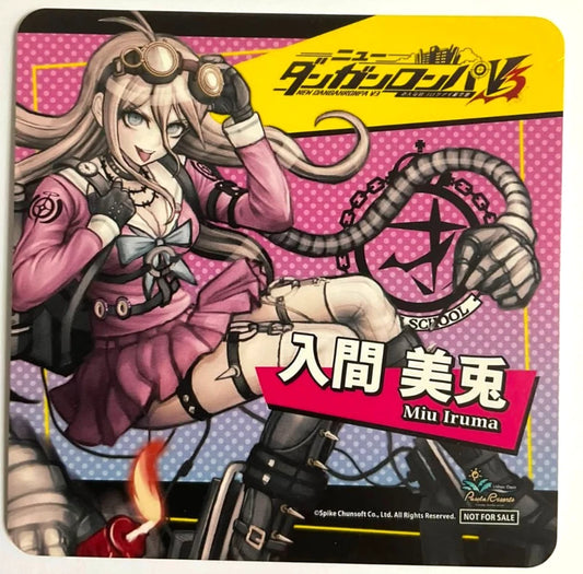 Danganronpa V3 Paper Coaster Miu Iruma Game xde