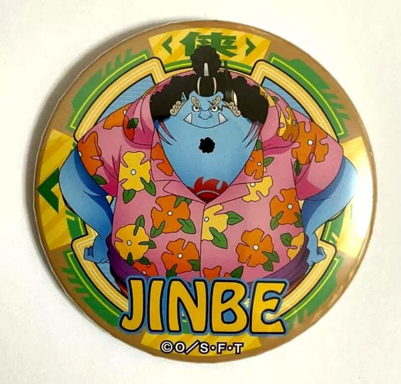 One Piece Yakara EGGHEAD Can Badge Button Jinbe