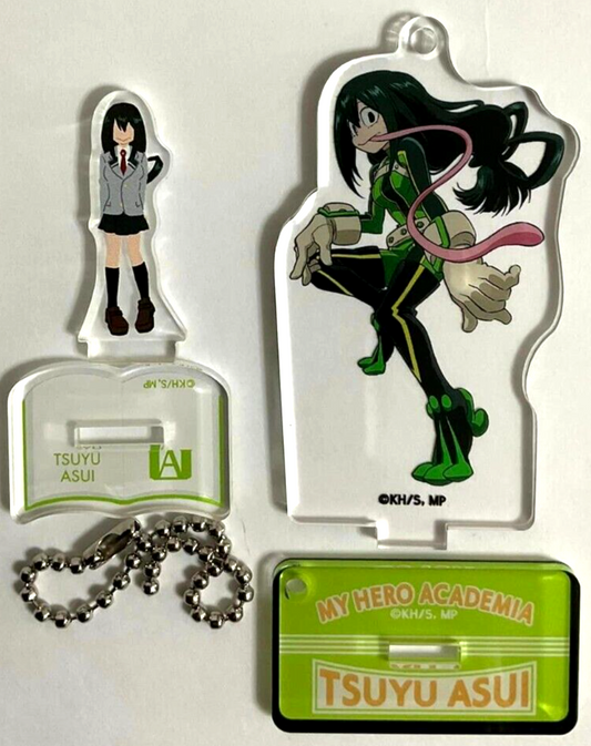 My Hero Academia Mini Mini Acrylic Stand Collection Keychain Tsuyu Asui