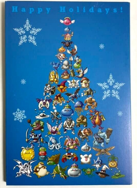 Final Fantasy Kingdom Hearts Dragon Quest Postcard Happy Holiday Set Square Enix