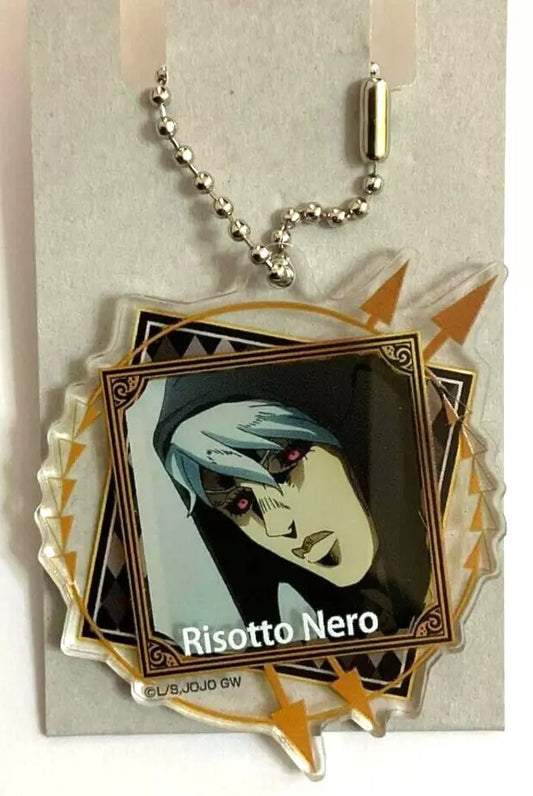 JOJO Golden Wind Deco Acrylic Keychain Risotto Nero Squadra Esecuzioni