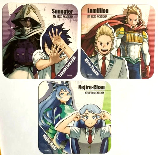 My Hero Academia Animate Coaster Mirio Togata Tamaki Amajiki Nejire Hado xde