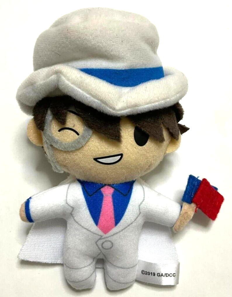 Detective Conan Mini Mascot Plush Doll Soft Toy Kaito KID Kuroba