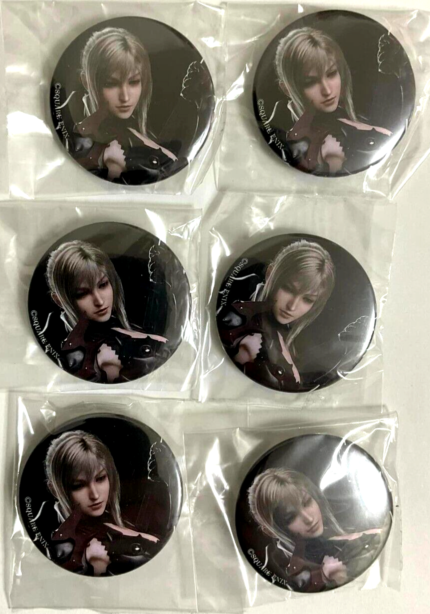 Final Fantasy XV Mini Can Badge Button x6 Aranea Highwind