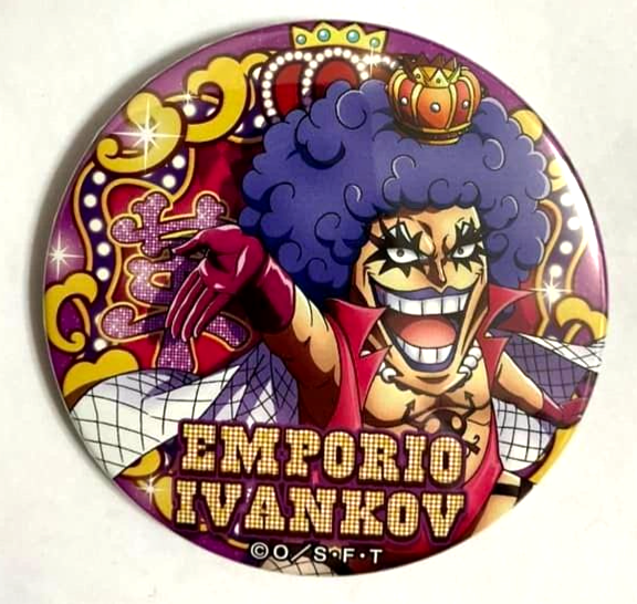 One Piece Yakara UTAGE Can Badge Button Emporio Ivankov