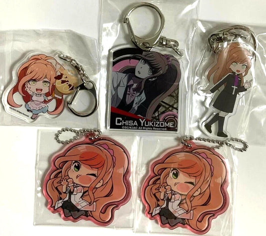 Danganronpa Joypolis Pita Bakudan Acrylic Keychain Charm x5 Chisa Yukizome xde