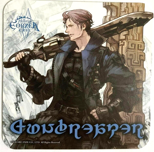 Final Fantasy XIV Job Art Coaster Gunbreaker Eorzea Cafe