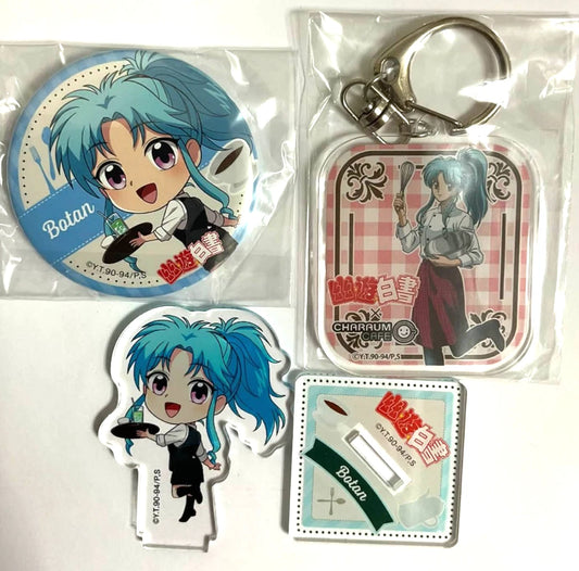 Yu Yu Hakusho Kara Tetsu Acrylic Stand Keychain Can Badge Button Botan xde