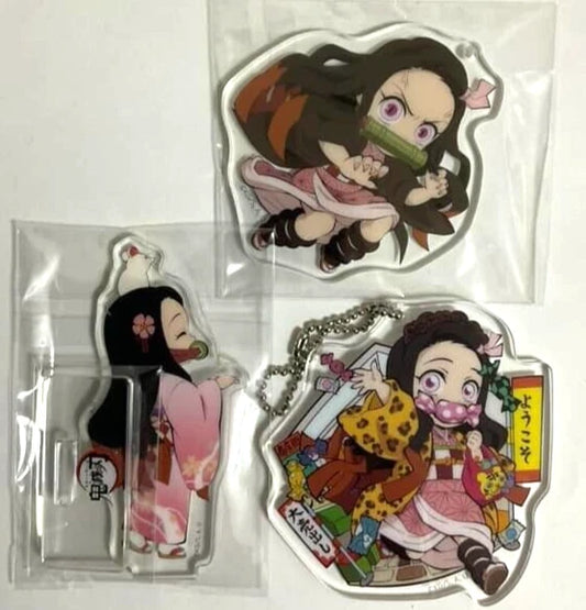 Kimetsu Yaiba Demon Slayer OSAKA Acrylic Stand Keychain Strap Nezuko Kamado xde