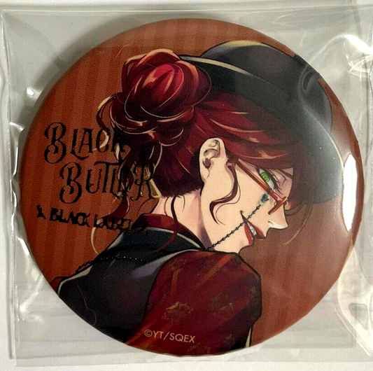 Black Butler Bitter Rabbit Cafe Black Label Can Badge Button Grell Sutcliff