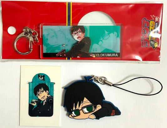 Blue Exorcist Rubber Strap Acrylic Keychain Magnet Clip Yukio Okumura xde
