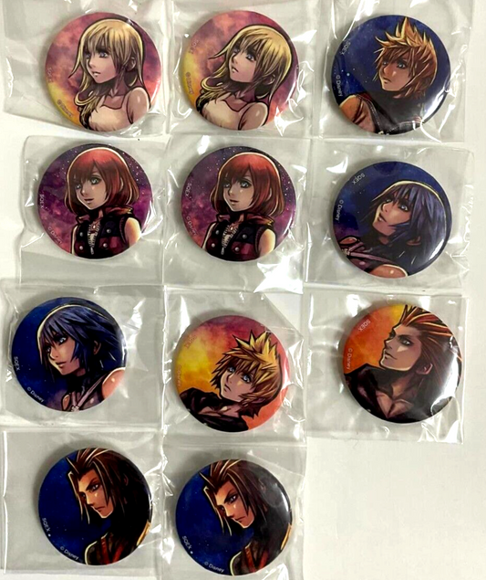 Kingdom Hearts III Mini Can Badge Button x11 Roxus Kairi Namine Ventus Axel Aqua