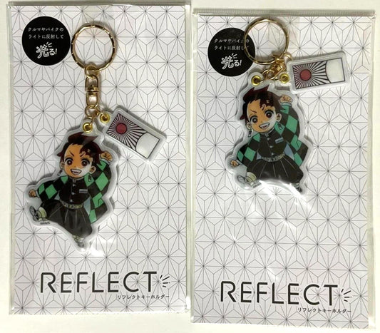 Kimetsu no Yaiba Demon Slayer REFLECT Keychain Strap x2 Tanjiro Kamado xde