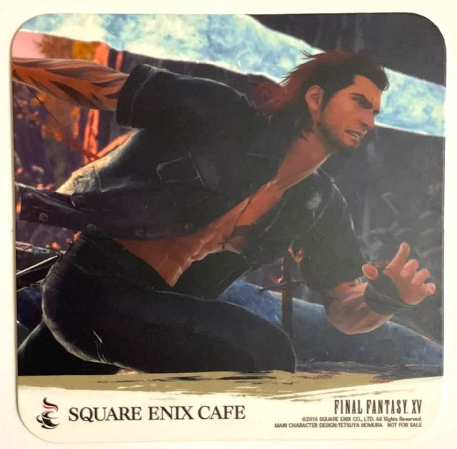 Final Fantasy XV Original Coaster Gladiolus Amicitia Square Enix Cafe xde