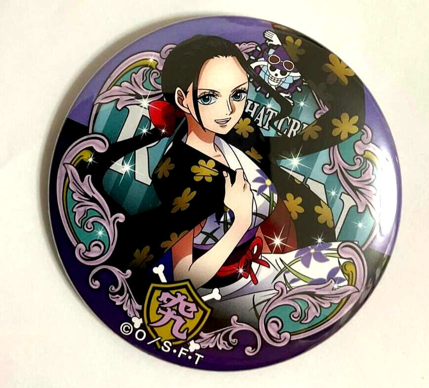 One Piece Yakara WORLD Can Badge Button Nico Robin