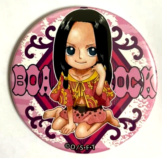 One Piece Yakara YELLOW Can Badge Button Boa Hancock