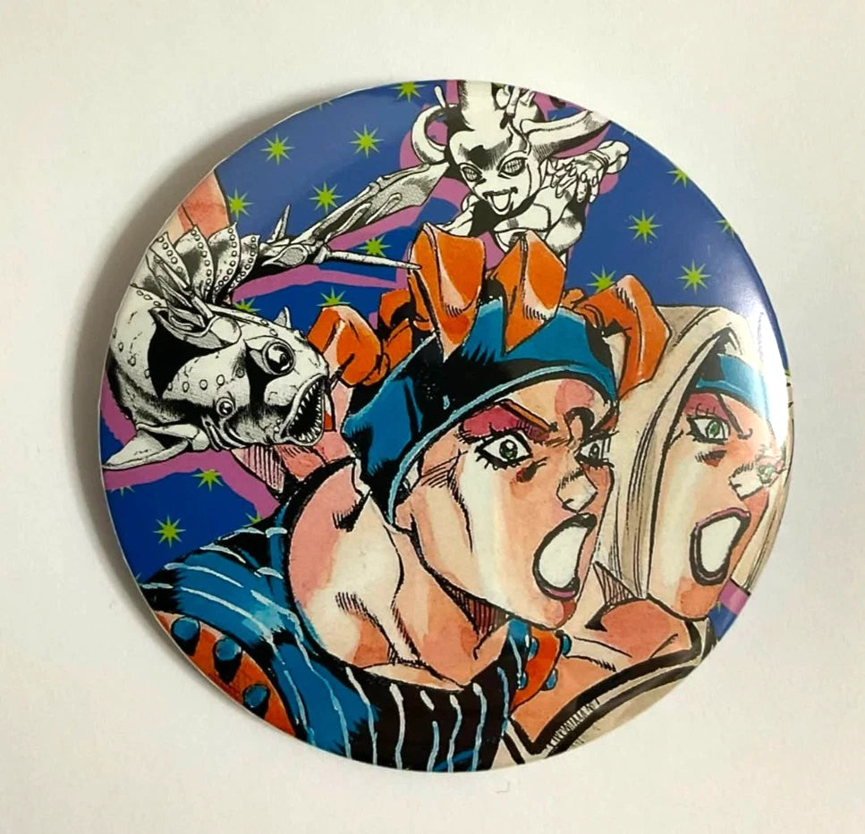 JOJO Golden Wind Can Badge Button Squalo Tiziano xde