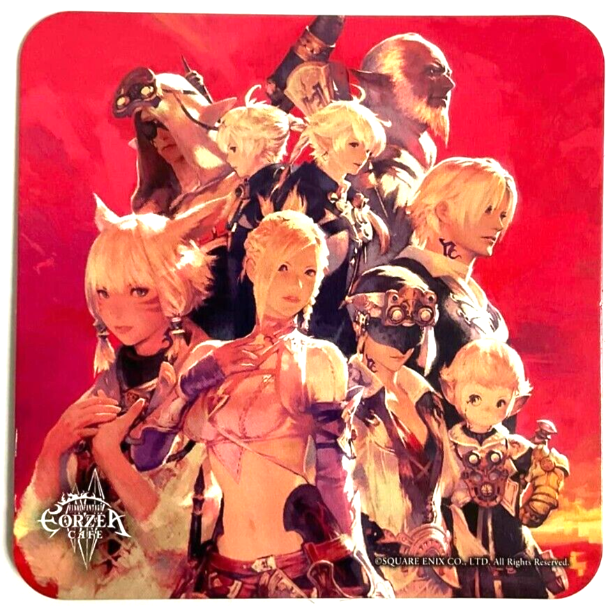 Final Fantasy XIV A REALM REBORN Art Coaster Alphinaud Minfilia Thancred Y'shtola Alisaie