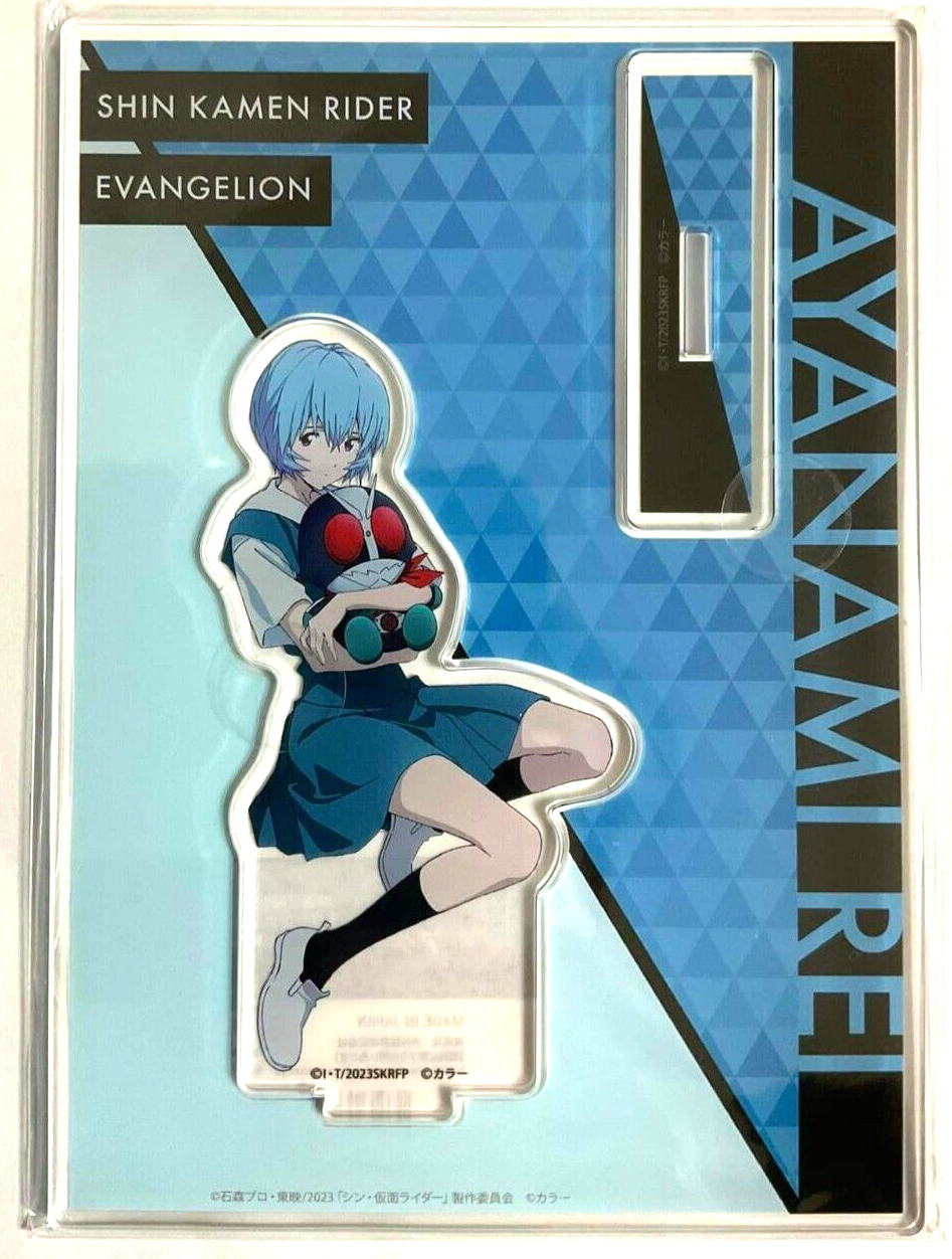 Shin Evangelion x KAMEN RIDER Collabo Acrylic Stand Rei Ayanami