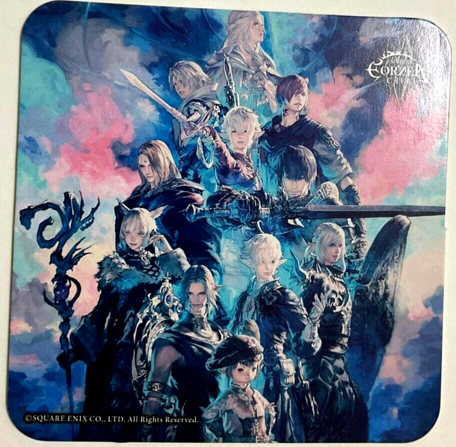 Final Fantasy XIV ENDWALKER Art Coaster Alphinaud Thancred Y'shtola Alisaie