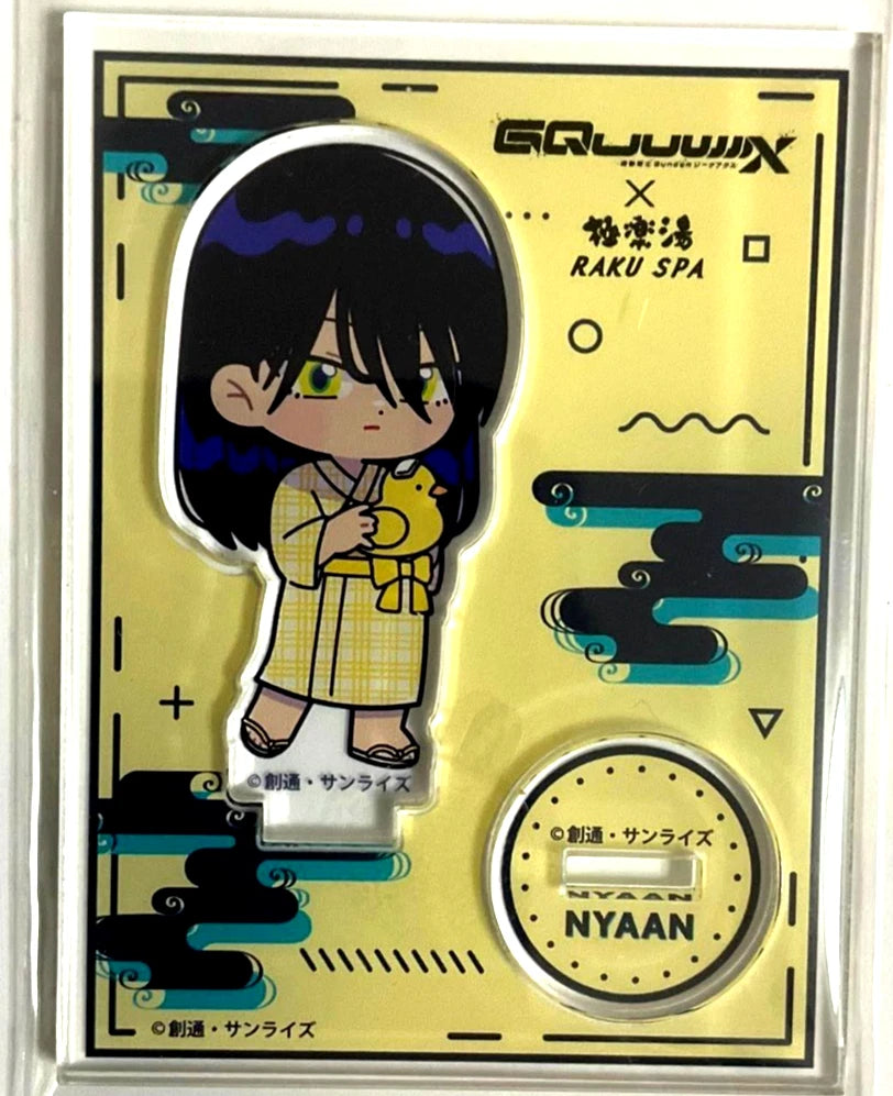 Mobile Suit Gundam GQuuuuuuX x RAKU SPA Acrylic Stand Nyaan