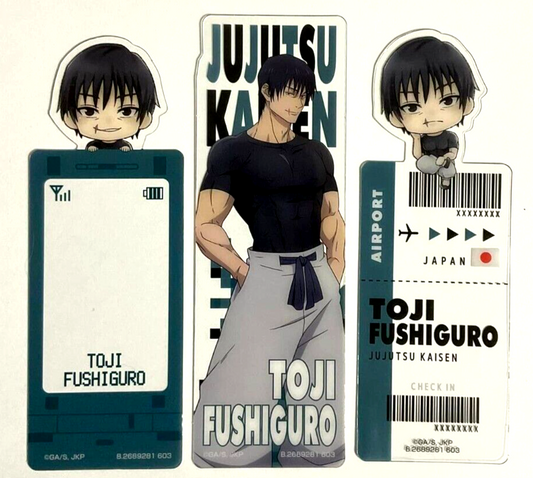 Jujutsu Kaisen Bookmark Collection Sheet x3 Toji Fushiguro