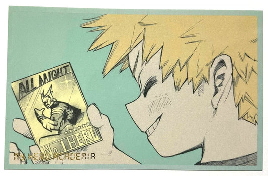My Hero Academia GENGA EX Memorial Collection Mini Card Katsuki Bakugo