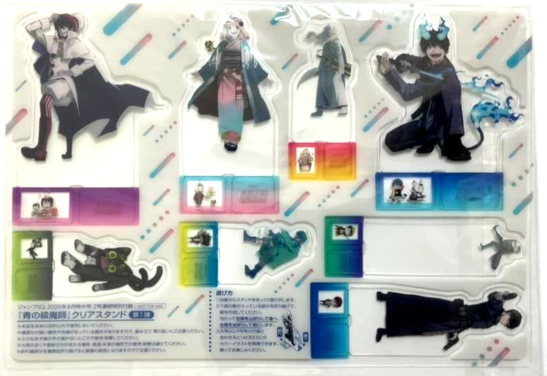 Blue Exorcist Clear Sheet Acrylic Stand Rin Yukio Okumura Shiemi Moriyama