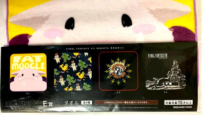 Final Fantasy VII REBIRTH Kuji Mini Hand Towel x2 Fat Moogle 25x25cm ### xde