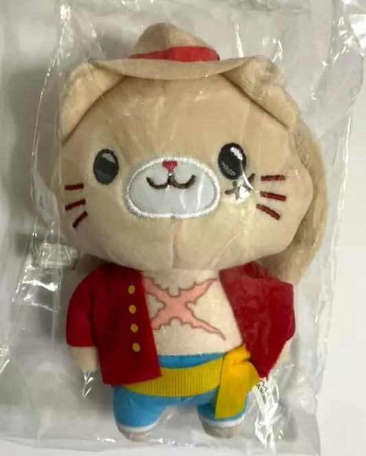 One Piece Plush Doll Mascot Soft Toy Cat Monkey D Luffy