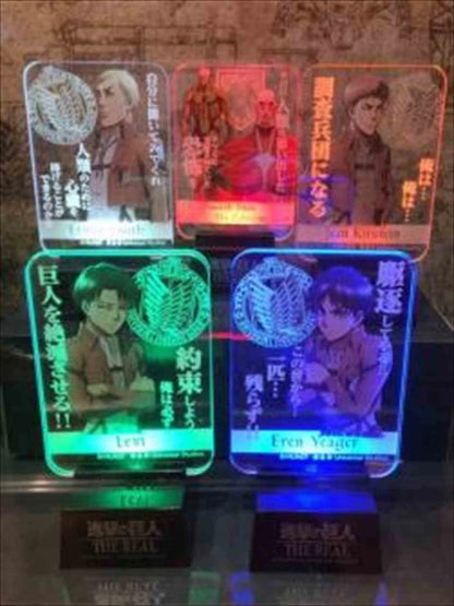 Attack on Titan THE REAL LED Flash Plate Stand Colossus Titan USJ 2017 AOT xde